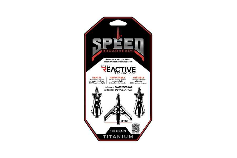 Speed Broadheads Titanium Mechanical Broadheads 100 Grain 3-pack